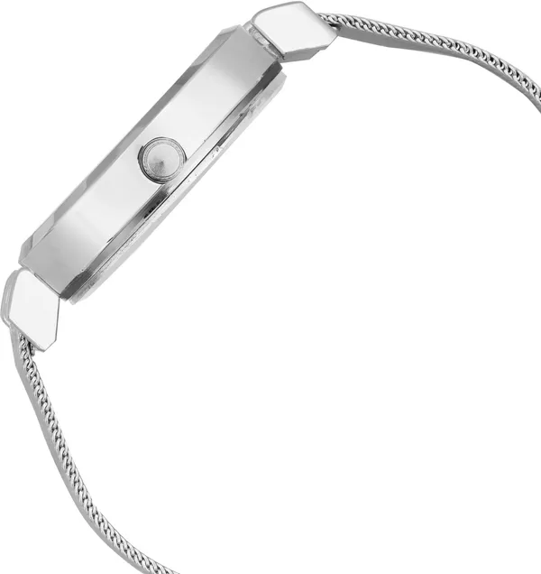 Stainless_Steel_Mesh_Chain_Analog_Wrist_Watch_for-_For_Women_With_1_Year_Warranty