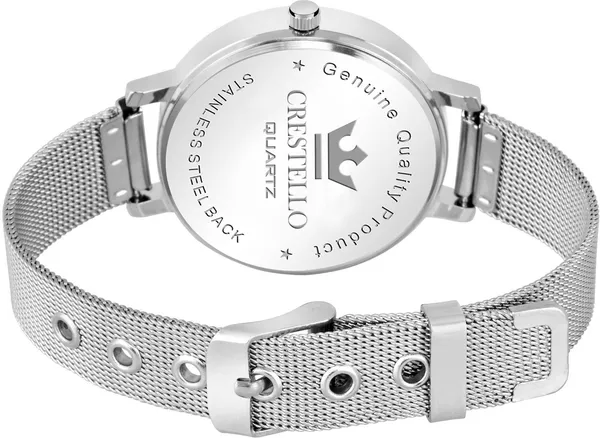 Stainless_Mesh_Chain_Analog_Wrist_Watch_-_For_Women_With_1_Year_Warranty