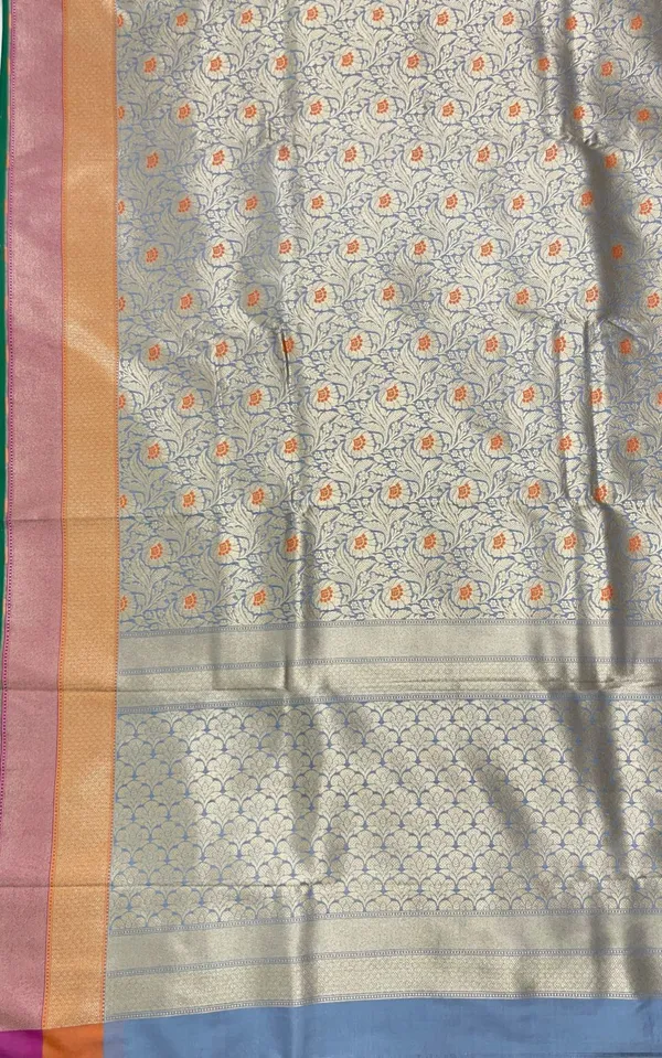 Humairah_Presents_Sky_Blue_Katan_Silk_Floral_Zari_Mina_Jaal_with_Banarasi_Zari_2D_Border_and_Pallu_with_Sky_Blue_Blouse