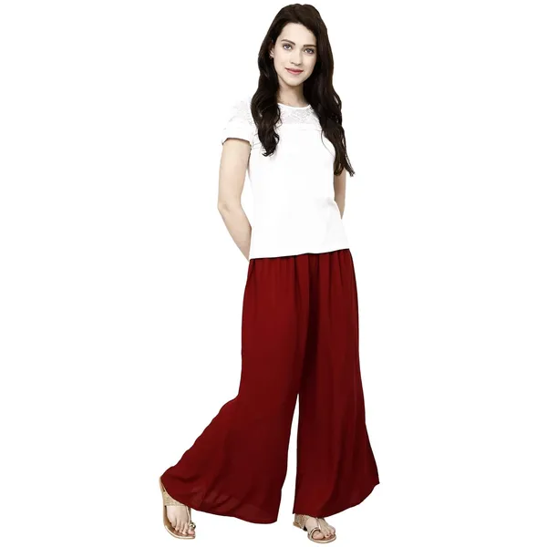 Maroon_Premium_Leggings_For_Women_&_Girls