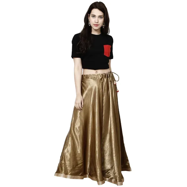 Light_Brown_Premium_Silk_Full_Skirt_For_Women_&_Girls