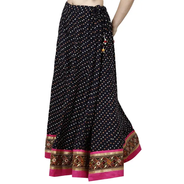 Blue_Premium_Rayon_Full_Skirt_For_Women_&_Girls
