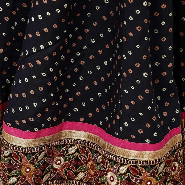 Blue_Premium_Rayon_Full_Skirt_For_Women_&_Girls