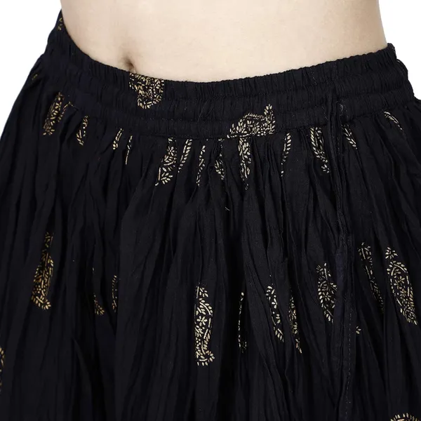 Navy_Blue_Premium_Cotton_Full_Skirt_For_Women_&_Girls