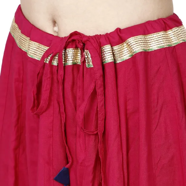 Pink_Premium_Rayon_Full_Skirt_For_Women_&_Girls