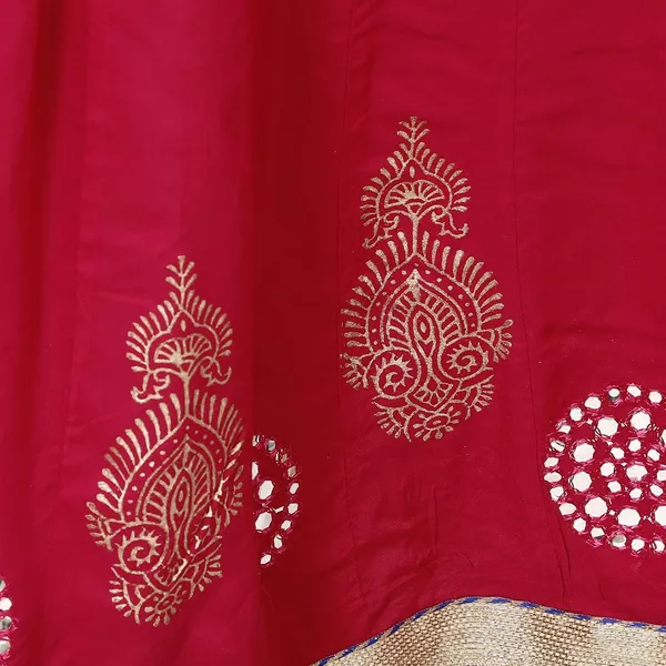 Pink_Premium_Rayon_Full_Skirt_For_Women_&_Girls