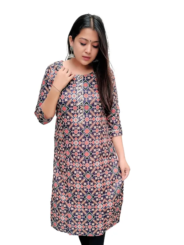 Blue_Premium_Straight_Long_Kurti_Patoda_For_Women
