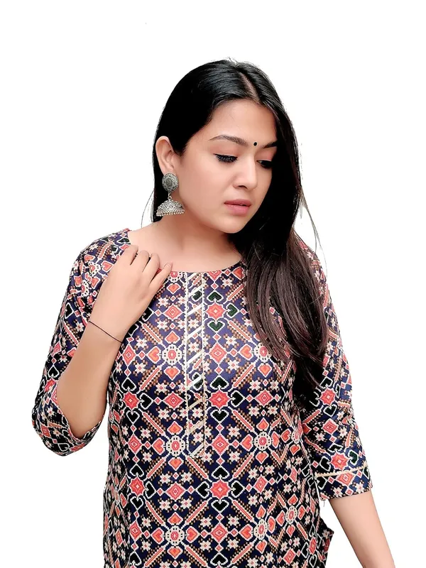 Blue_Premium_Straight_Long_Kurti_Patoda_For_Women
