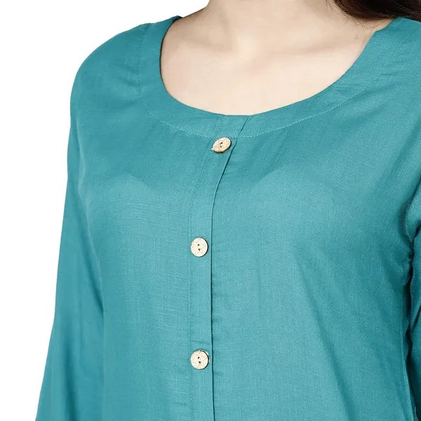 Green_Premium_Rayon_Straight_Kurta_For_Women