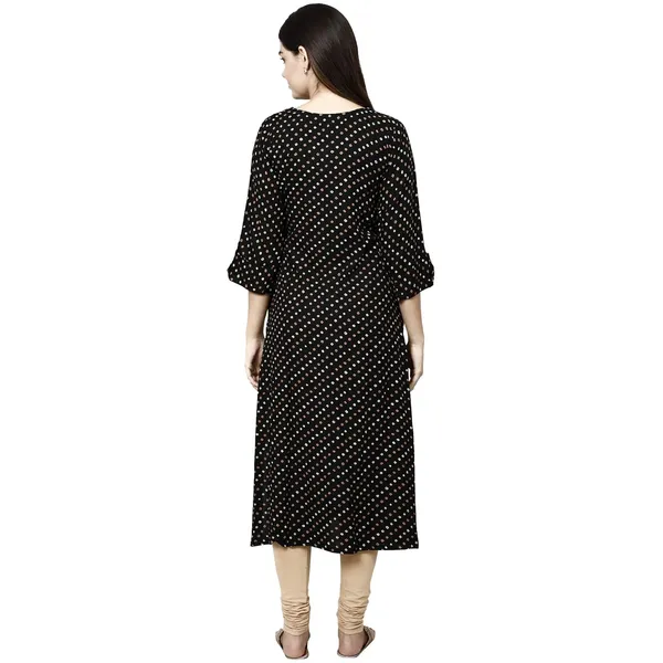Black_Premium_Rayon_Princess_Cut_Kurta_For_Women