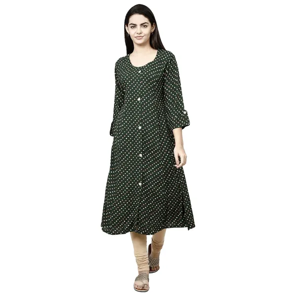 Green_Premium_Rayon_Princess_Cut_Kurta_For_Women