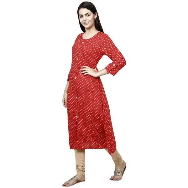 Red_Premium_Rayon_Princess_Cut_Kurta_For_Women