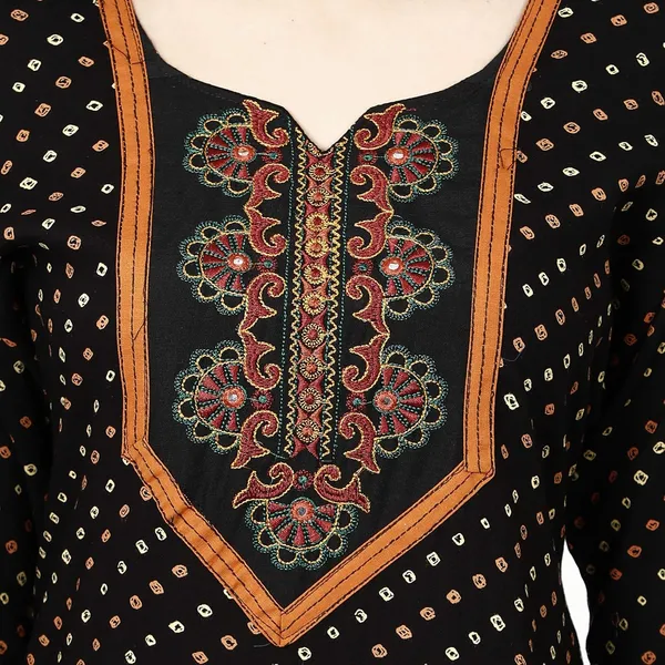 Black_Premium_Rayon_Straight_Kurta_For_Women