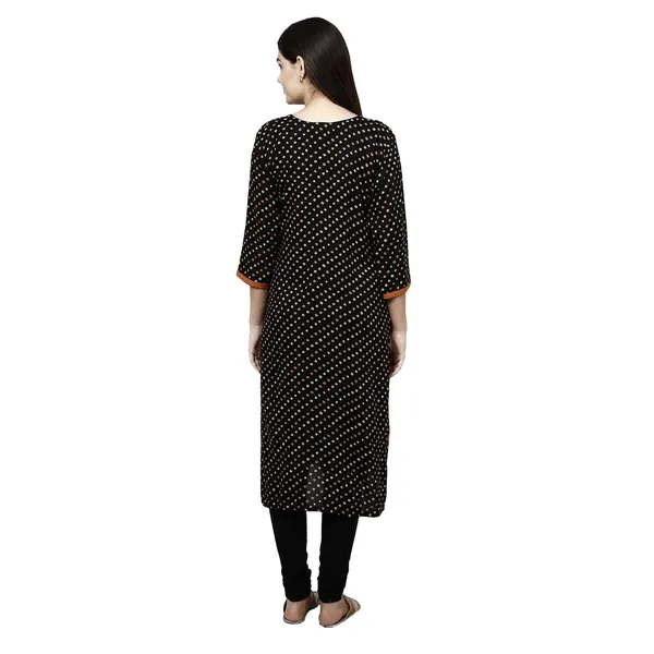 Black_Premium_Rayon_Straight_Kurta_For_Women