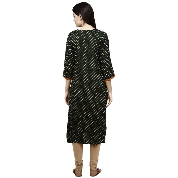 Green_Premium_Rayon_Kurta_For_Women