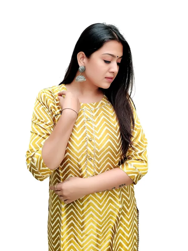 Mustard_Premium_Mashru_Leriya_Straight_Long_Kurti_For_Women