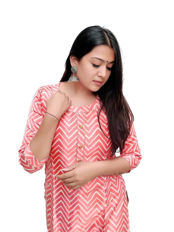 Peach_Premium_Mashru_Leriya_Straight_Long_Kurti_For_Women