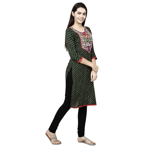 Green_Premium_Rayon_Straight_Kurta_For_Women