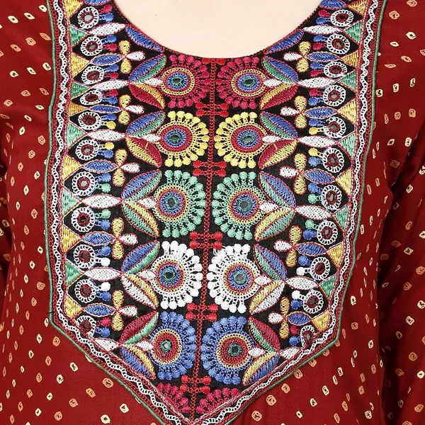 Red_Premium_Rayon_Straight_Kurta_For_Women