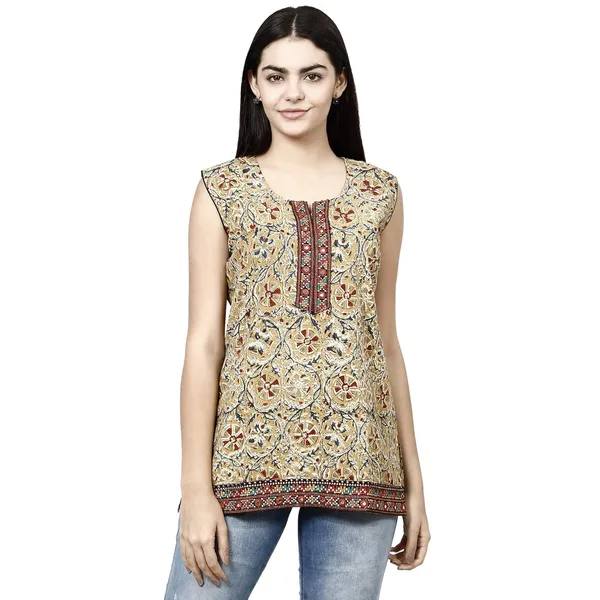 Multicolor_Premium_Cotton_Straight_Kurta_For_Women
