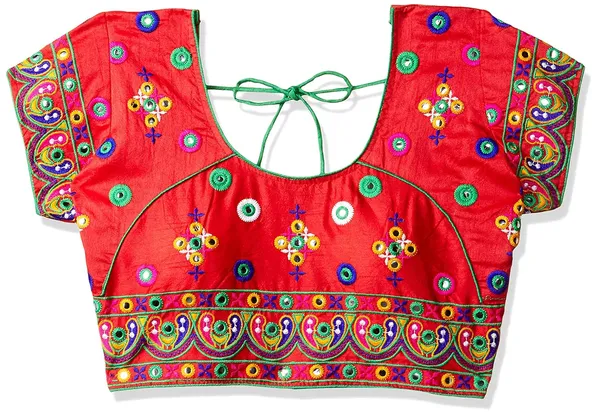 Red_Premium_Saree_Blouse_For_Women_&_Girls