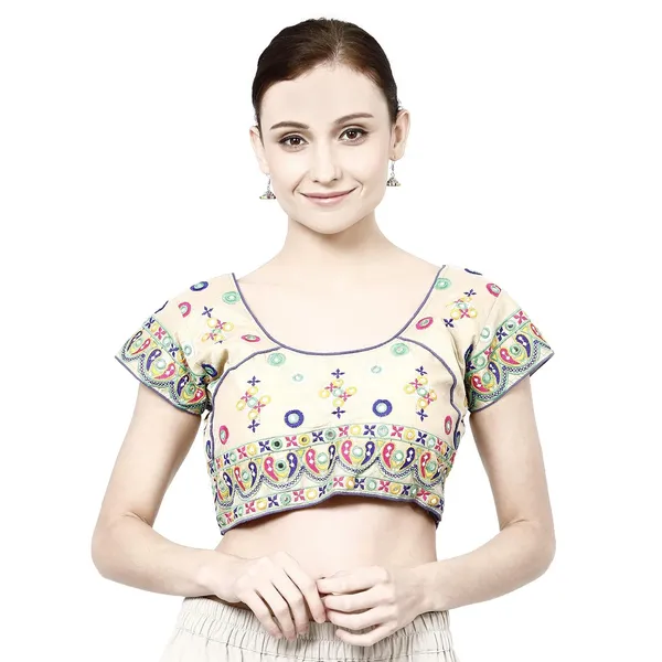 Multicolor_Premium_Saree_Blouse_For_Women_&_Girls