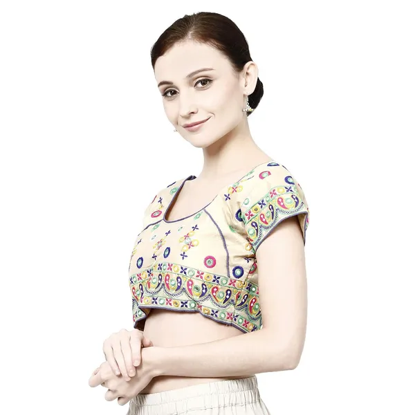 Multicolor_Premium_Saree_Blouse_For_Women_&_Girls