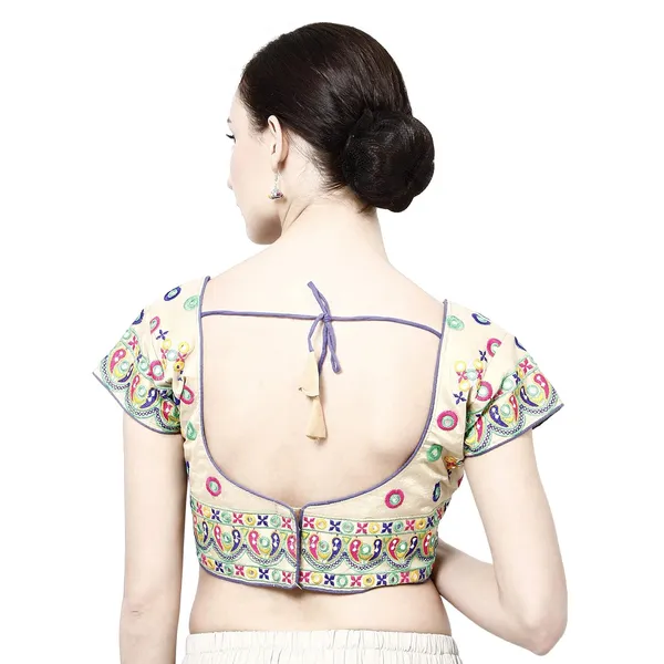 Multicolor_Premium_Saree_Blouse_For_Women_&_Girls