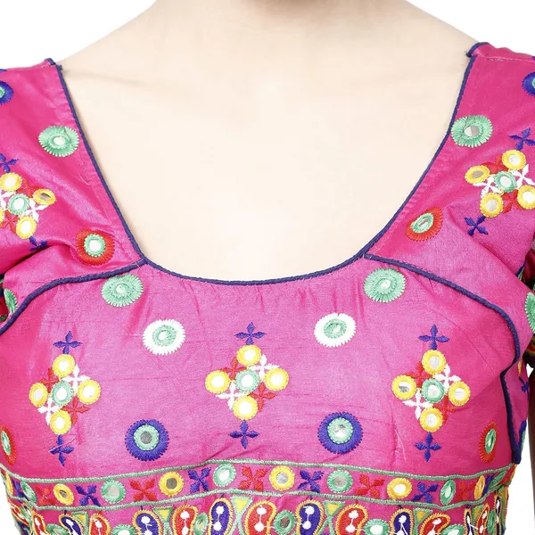 Pink_Premium_Saree_Blouse_For_Women_&_Girls
