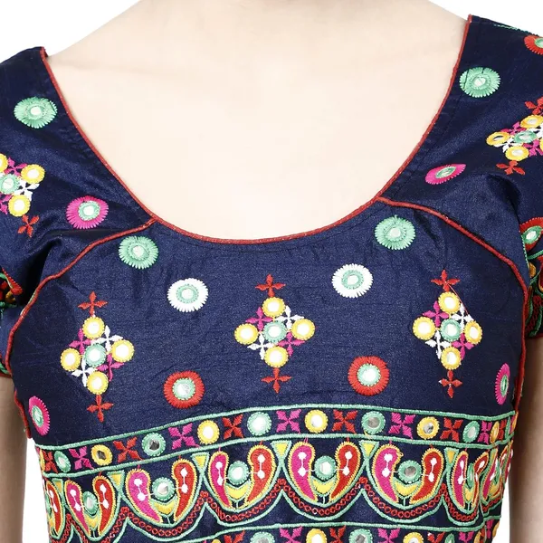 Blue_Premium_Saree_Blouse_For_Women_&_Girls
