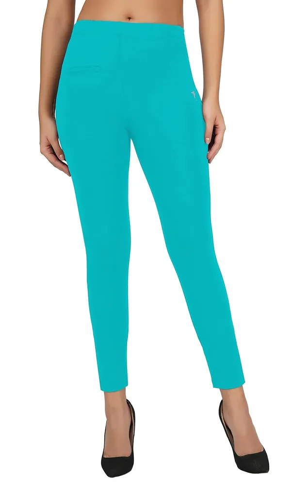 Jamacian_Aqua_Premium_Skinny_Fit_Leggings_Pants_|_Anti_Bacterial_&_Anti_Viral_Daily_Use_Ladies_Ankle_Length_Fit_For_Women