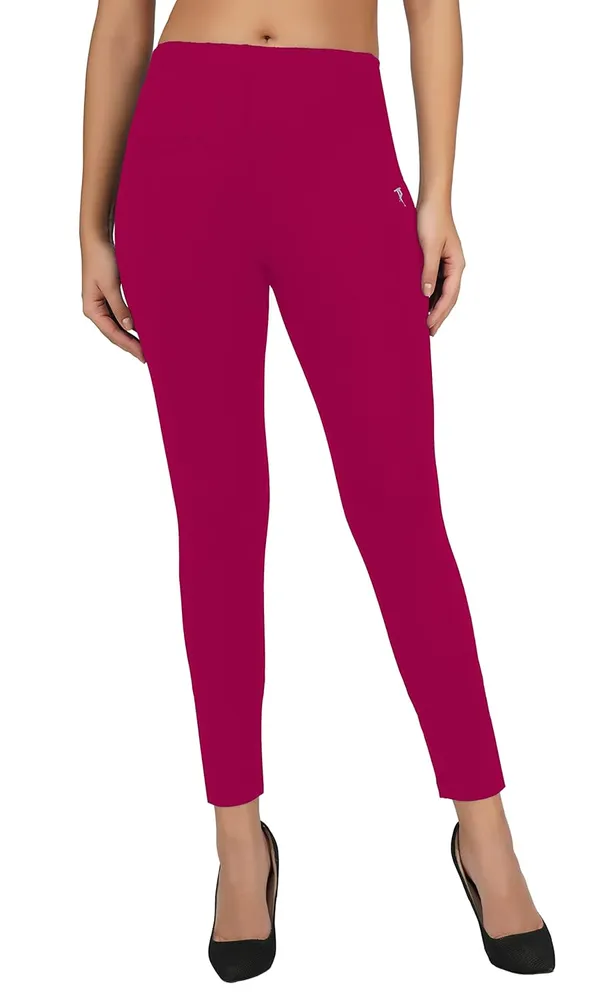 Light_Orange_Premium_Skinny_Fit_Leggings_Pants_|_Anti_Bacterial_&_Anti_Viral_Daily_Use_Ladies_Ankle_Length_Fit_For_Women