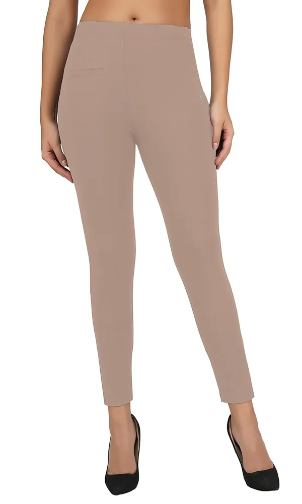 Light_Yellow_Premium_Skinny_Fit_Leggings_Pants_|_Anti_Bacterial_&_Anti_Viral_Daily_Use_Ladies_Ankle_Length_Fit_For_Women