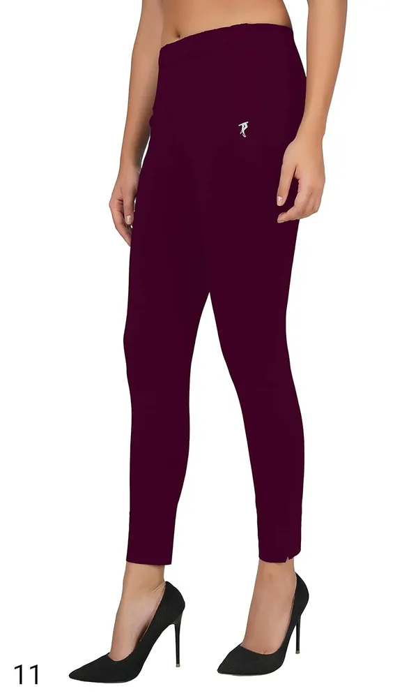Burgandy_Wine_Premium_Skinny_Fit_Leggings_Pants_|_Anti_Bacterial_&_Anti_Viral_Daily_Use_Ladies_Ankle_Length_Fit_For_Women