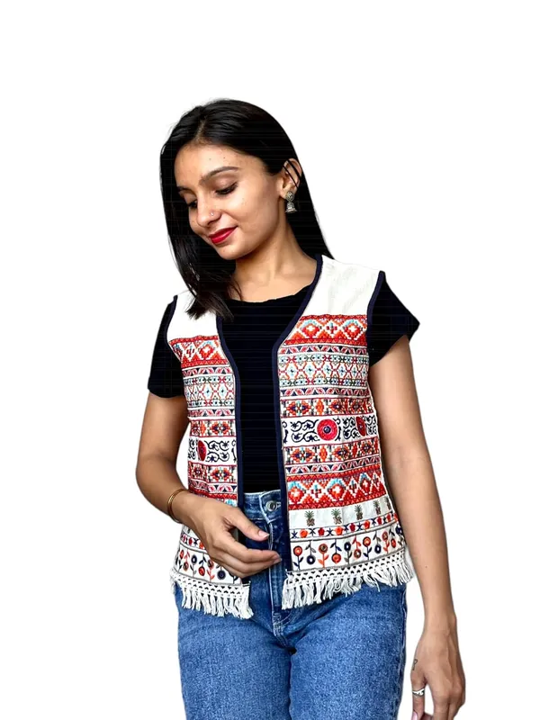 White_Premium_Embroiderd_Ethnic_Jacket_Or_Koti