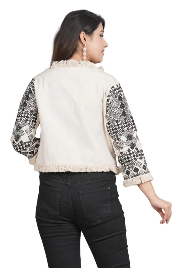 White_Premium_Embroiderd_Ethnic_Shrug_Or_Jacket_|_Special_Embroidered_Cotton_Koti/_Jacket/_Waist_Coat