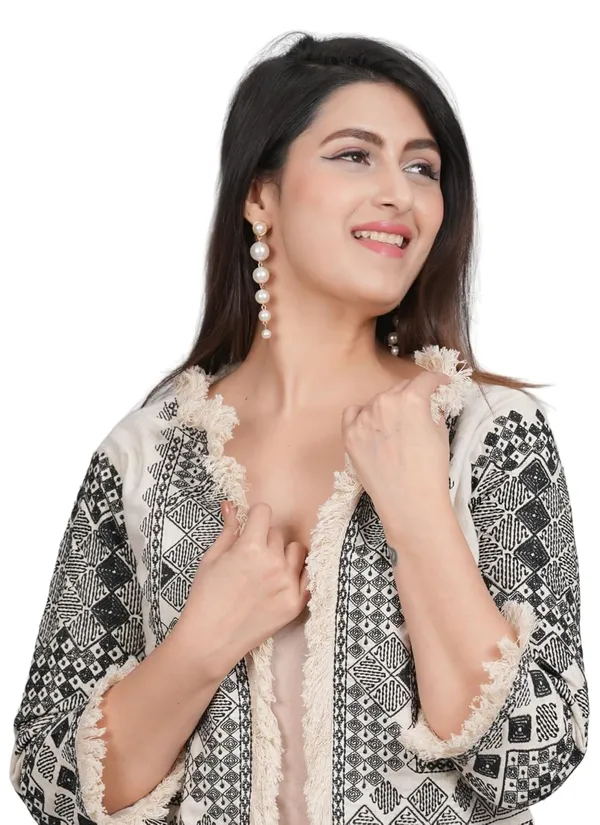 White_Premium_Embroiderd_Ethnic_Shrug_Or_Jacket_|_Special_Embroidered_Cotton_Koti/_Jacket/_Waist_Coat