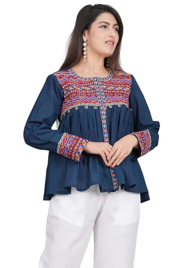 Blue_Premium_Embroiderd_Ethnic_Shrug_Or_Jacket_|_Special_Embroidered_Cotton_Koti/_Jacket/_Waist_Coat