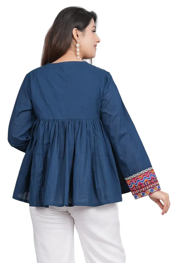 Blue_Premium_Embroiderd_Ethnic_Shrug_Or_Jacket_|_Special_Embroidered_Cotton_Koti/_Jacket/_Waist_Coat