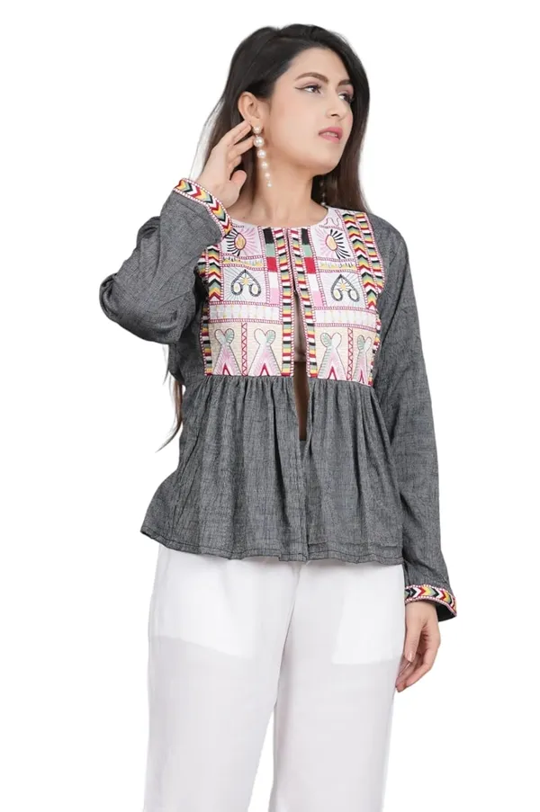 Grey_Premium_Embroiderd_Ethnic_Shrug_Or_Jacket_|_Special_Embroidered_Cotton_Koti/_Jacket/_Waist_Coat