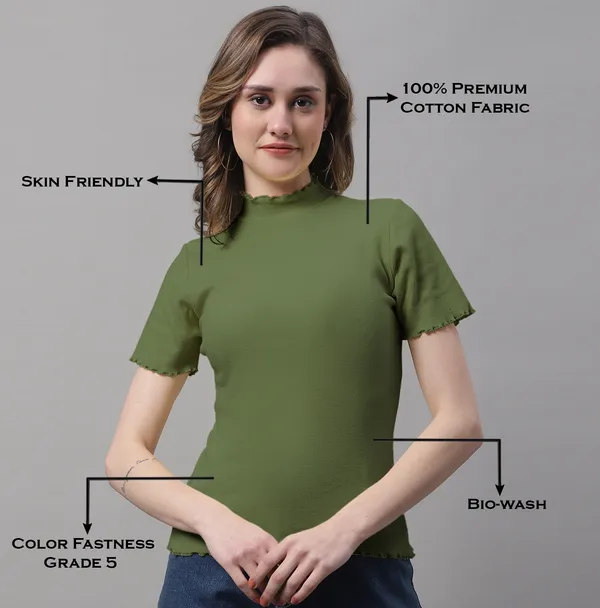 Olive_Cotton_Rib_Turtle_Neck_Regular_Top_For_Women