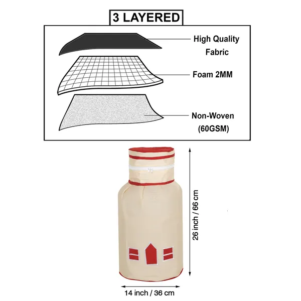 6_Pcs_Of_Cover_Appliance_Cover_Combo_Set_of_(1_Pc._Fridge_Top_Cover_+_1_Pc._Fridge_Handle_Cover_+_6_Pcs._Fridge_Mat)