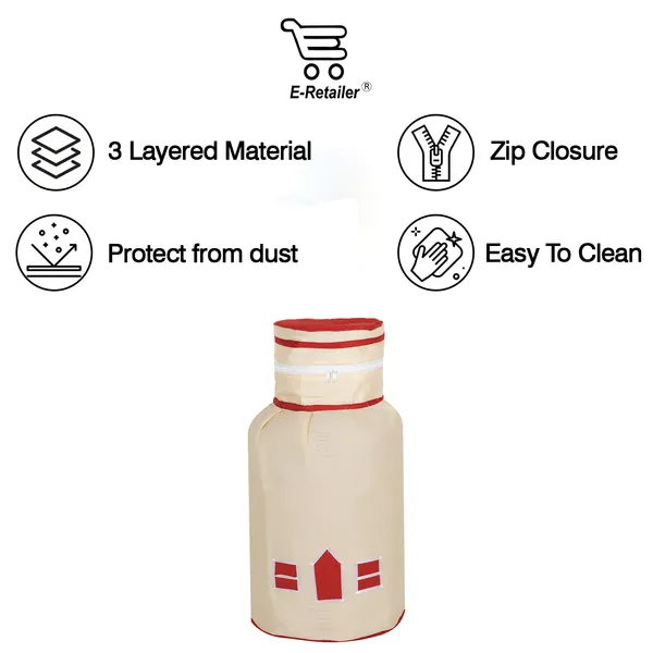 6_Pcs_Of_Cover_Appliance_Cover_Combo_Set_of_(1_Pc._Fridge_Top_Cover_+_2_Pcs._Fridge_Handle_Cover_+_6_Pcs._Fridge_Mat)