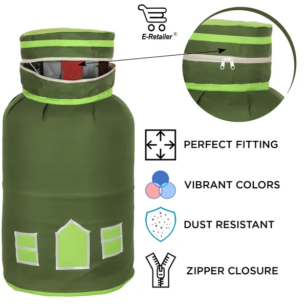 3_Layered_LPG_Cylinder_Cover_With_Zip_Enclosure_(Material-_Cotton,_Color-_Green,_Size-26x14_Inches)