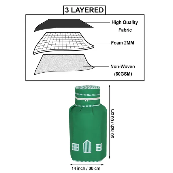 3_Layered_LPG_Cylinder_Covers_With_Zip_Enclosure_Pack_of_2_Pcs._(Material-_Cotton,_Color-_Green,_Size-26x14_Inches)