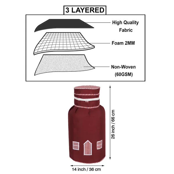 6_Pcs_Of_Cover_Appliances_Cover_Combo_Set_of_(1_Pc._Fridge_Top_Cover_+_1_Pc._Fridge_Handle_Cover_+_1_Pc._Microwave_Oven_Cover_+_6_Pcs._Fridge_Mat_+_1_Pc._Wall_Hanging_Storage_Organizer)