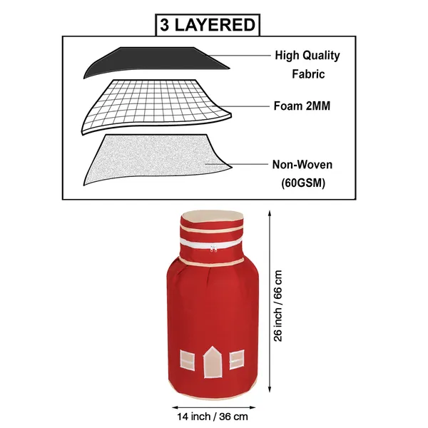 3_Layered_LPG_Cylinder_Covers_With_Zip_Enclosure_Pack_of_2_Pcs._(Material-_Cotton,_Color-_Red,_Size-26x14_Inches)
