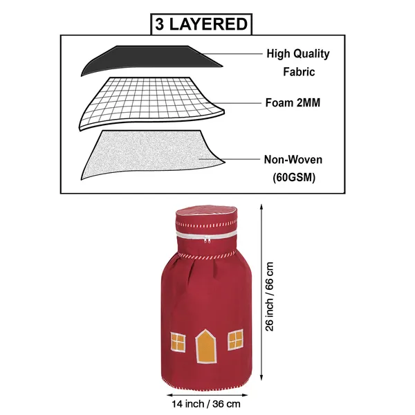 3_Layered_LPG_Cylinder_Covers_With_Zip_Enclosure_Pack_of_2_Pcs._(Material-_Cotton,_Color-_Red,_Size-26x14_Inches)