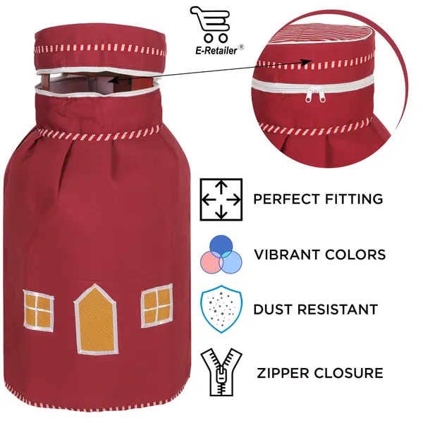 3_Layered_LPG_Cylinder_Covers_With_Zip_Enclosure_Pack_of_2_Pcs._(Material-_Cotton,_Color-_Red,_Size-26x14_Inches)