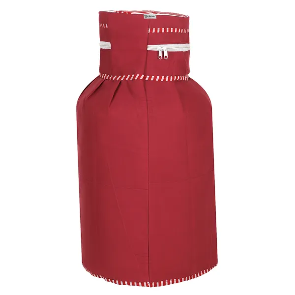 3_Layered_LPG_Cylinder_Covers_With_Zip_Enclosure_Pack_of_2_Pcs._(Material-_Cotton,_Color-_Red,_Size-26x14_Inches)